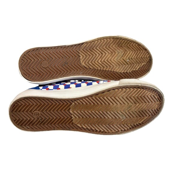 Mudd Blue Checkered Red Heart Sneakers Women's  Size 8.5 Poppy GUC - Picture 9 of 10